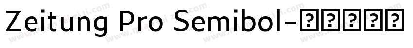 Zeitung Pro Semibol字体转换